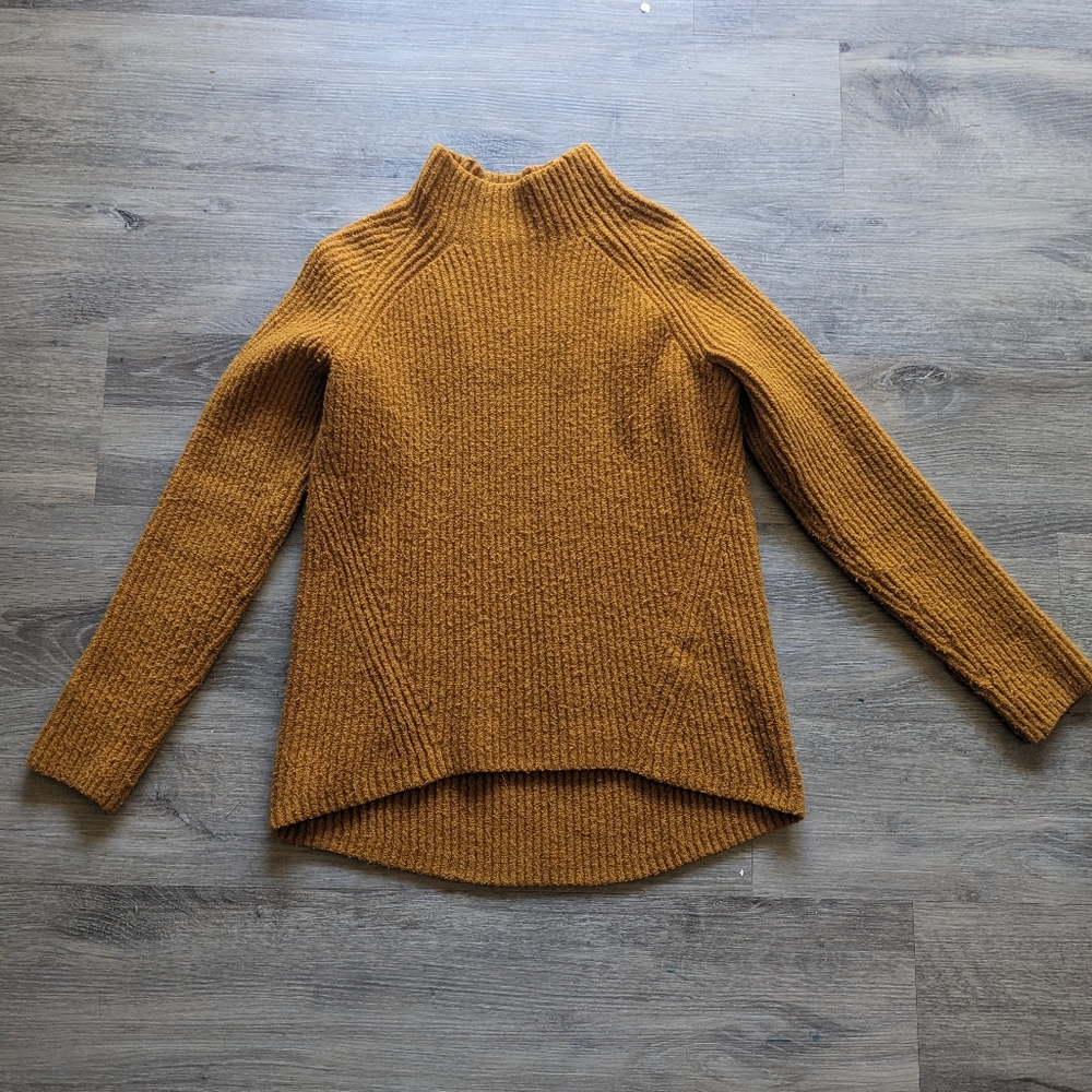 Madewell Mustard Yellow Chunky Knit Sweater Size Small